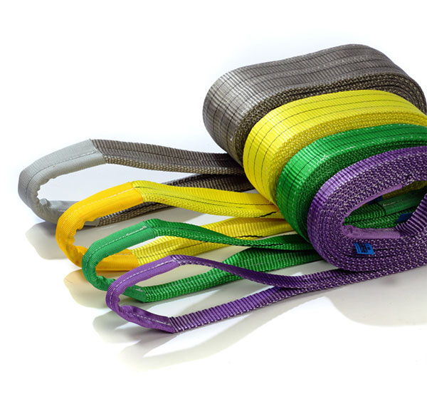 flat web slings colour coded for load weight