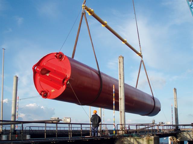 lifting slings large metal cylinder application image